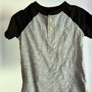 Jumping Beans Black and Gray Short Sleeve Tee